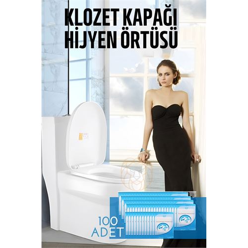 Klozet Kapağı Kılıfı Hijyenik Tek Kullanımlık 100 ADET