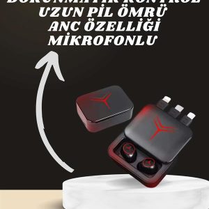 Dijital Göstergeli Powerbank Kablosuz Kulaklık ve 7 Kordonlu Yeni Nesil Akıllı Saat Dokunmatik Kontrol