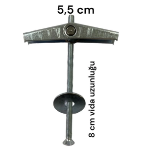 Alçıpan Askı Dübel Yaylı 12X80 5 Adet