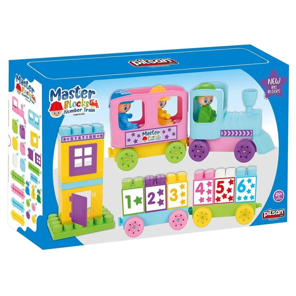 03 605 Master Blok Rakamlı Tren - Oyuncak