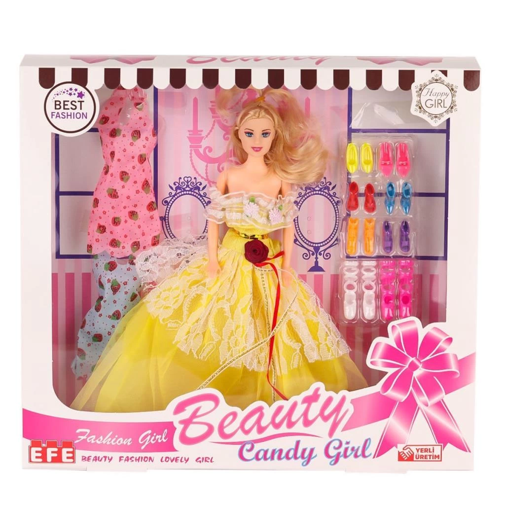 207 Ayakkabı Setli Candy Girl Bebek -Toys