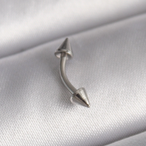316L Çelik Gümüş Renk Çivi Model Piercing