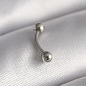 316L Çelik Gümüş Renk Topçuk Model Piercing