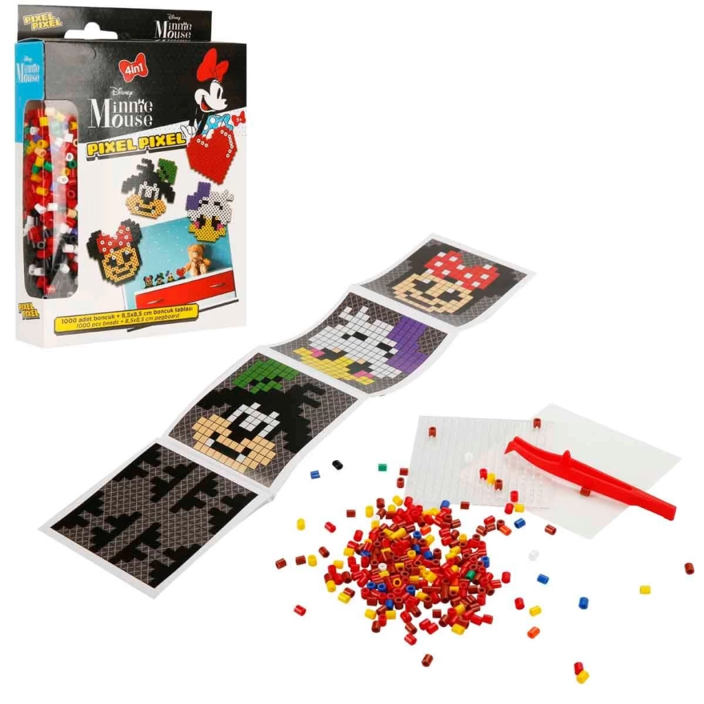 4in1 Minnie Mouse Pixel Pixel Boncuk Aktivite ve Oyuncak Seti