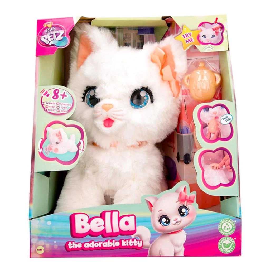 90773  Hareketli ve Sesli Sevimli Peluş Kedicik Bella -