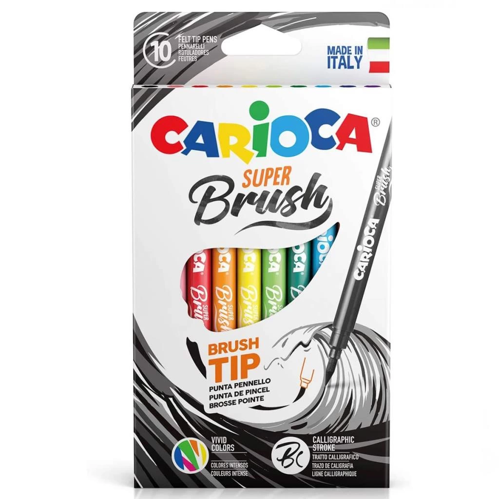 Keçeli Boya Süper Brush Fırça Uçlu 10'lu 42937