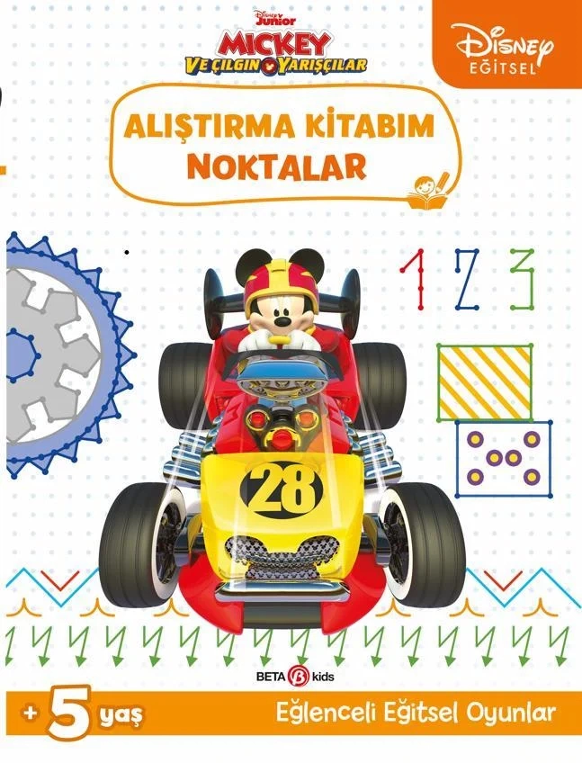 Eğitsel Mickey ve Çılgın Yarışçılar Alıştırma Kitabım Noktalar