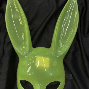 Karanlıkta Yanan Glow Floresan Tavşan Maskesi 32x22 cm