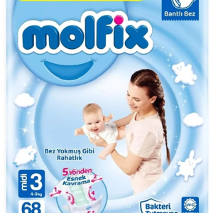 Bebek Bezi Fırsat Paketi 3 Beden 4-9 Kg 68 Adet