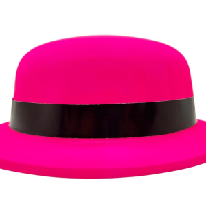 Neon Partisi Pembe Renk Melon Plastik Parti Şapkası