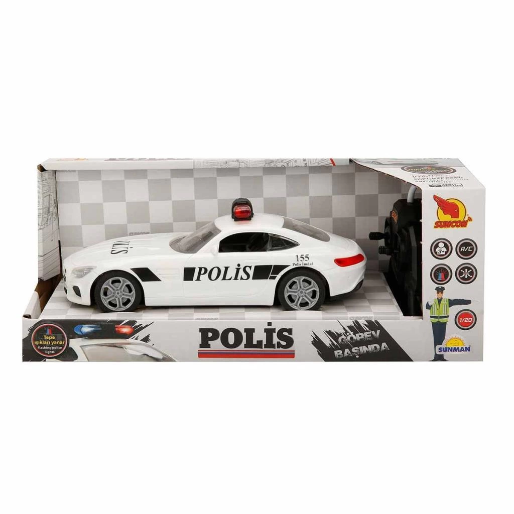 20357 Uzaktan Kumandalı Işıklı Polis Arabası 21 cm