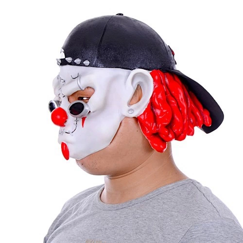 Şapkalı Gözlüklü Beyaz Maske
