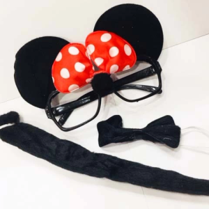 Mouse Gözlüğü Papyonu Kuyruğu Seti