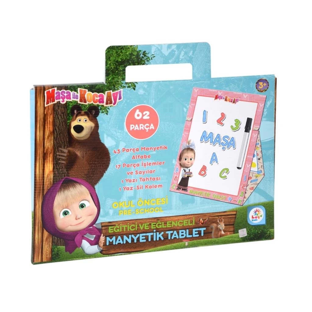 MS7582 Maşa ile Koca Ayı Manyetik Tablet / +3 yaş