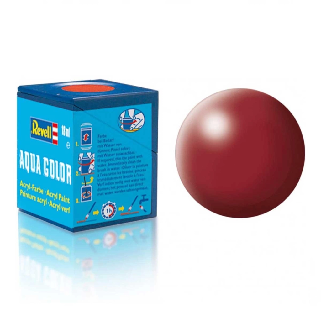 331 - Aqua Color Purple Red Silk - Acrylic Boya- 18 ml