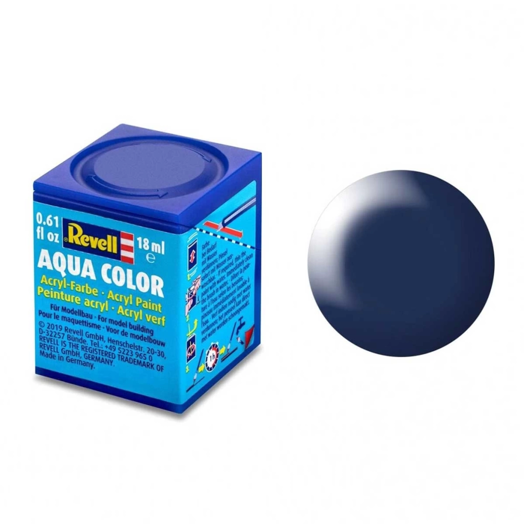 350 - Aqua Color Dark Blue - Silk Boya - 18 ml