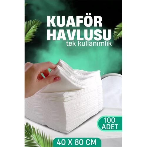 Tek Kullanımlık Kuaför Havlusu - Berber Havlusu Spa Havlusu Medikal Havlu 100 Ad 721615