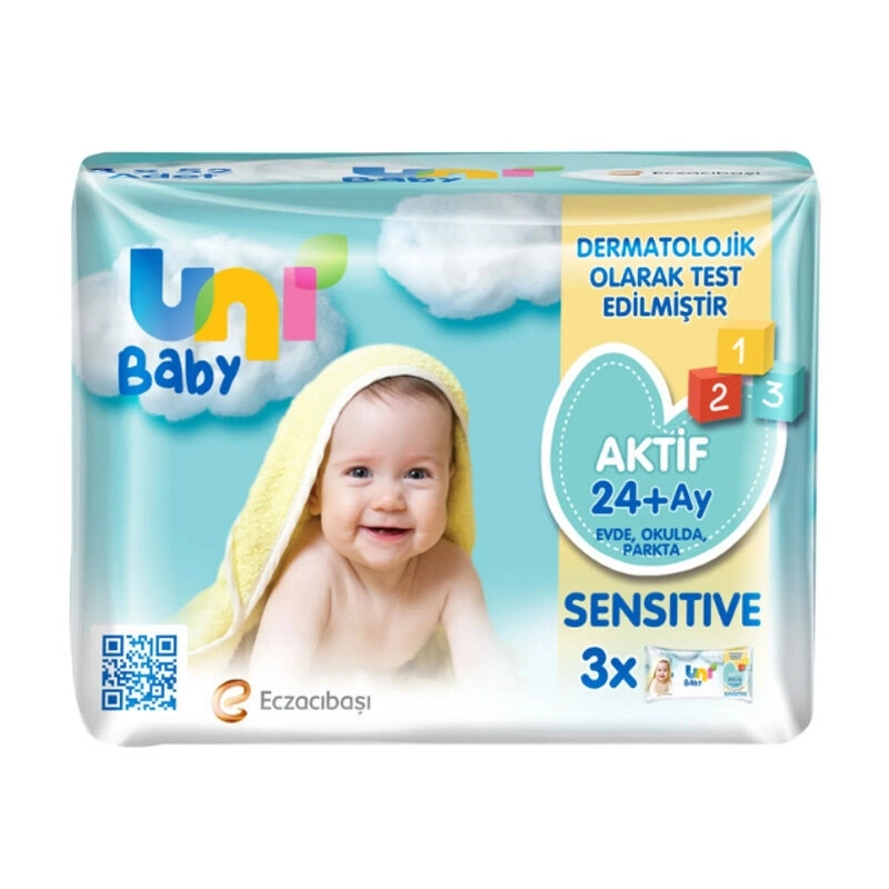 Aktif Sensitive Islak Havlu Mendil 3Lü 156 Yaprak