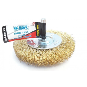 Hawk HA10133 Pimli Sarı Tel Daire Fırça 75x10 mm