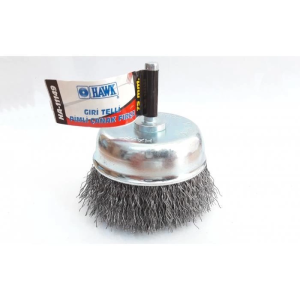 Hawk HA11149 Pimli Gri Tel Çanak Fırça 75 mm