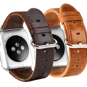 Ally Apple Watch 7-8 41mm 6-5-4 40mm Retro Deri Kordon Kayış 3-2-1 38mm