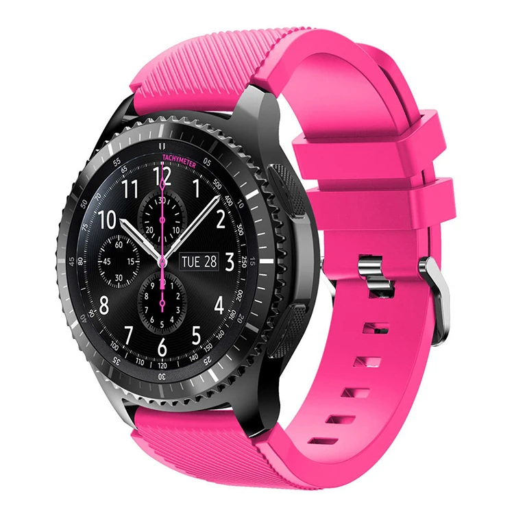 22MM Gear S3 Watch 4 -GT2 GT2E 46MM KayışKordon Silikon Kayış Kordon