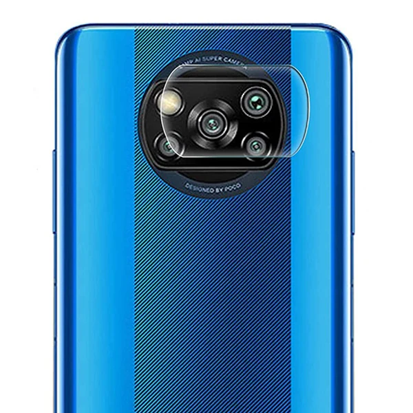 Xiaomi POCO X3 Tempered Cam Kamera Koruyucu