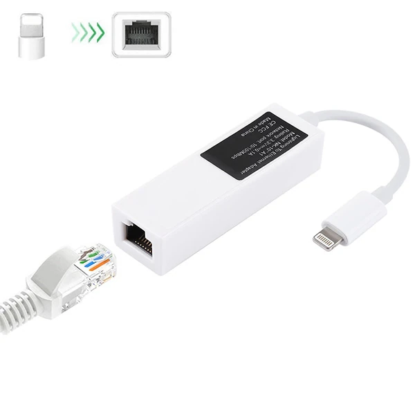 İPhone/İPad Lightning To Ethernet RJ45 Adaptörü NK107A1