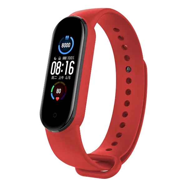 ALLY Xiaomi Band 5 Akıllı Bileklik İçin Silikon Kayış Kordon