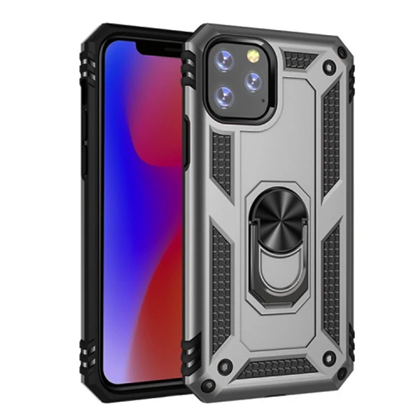 Ally iPhone 11 Pro Max 6.5inch Yüzüklü Kılıf Armor Shockproof Ring kılıf