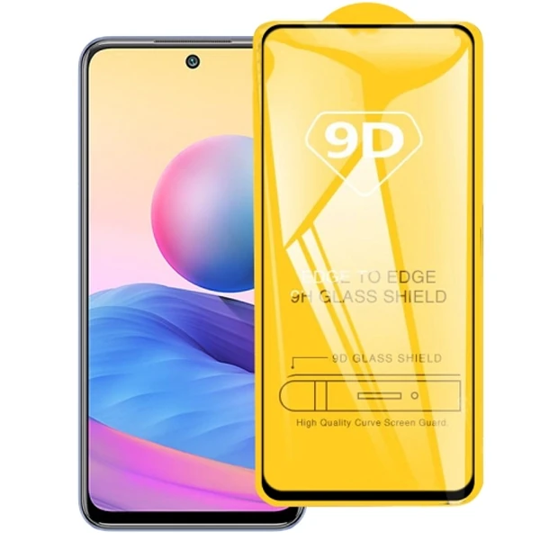 Xiaomi Redmi Note 10 9D Full Glue Full Kaplama Tempered Cam Ekran Koruyucu