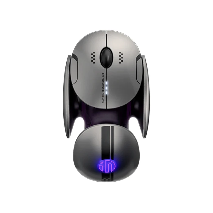İNPHIC X2 Üç Modlu Oyun Faresi 800-2400DPI RGB Işık 2.4G /BT4.0/BT5.0 Sessiz