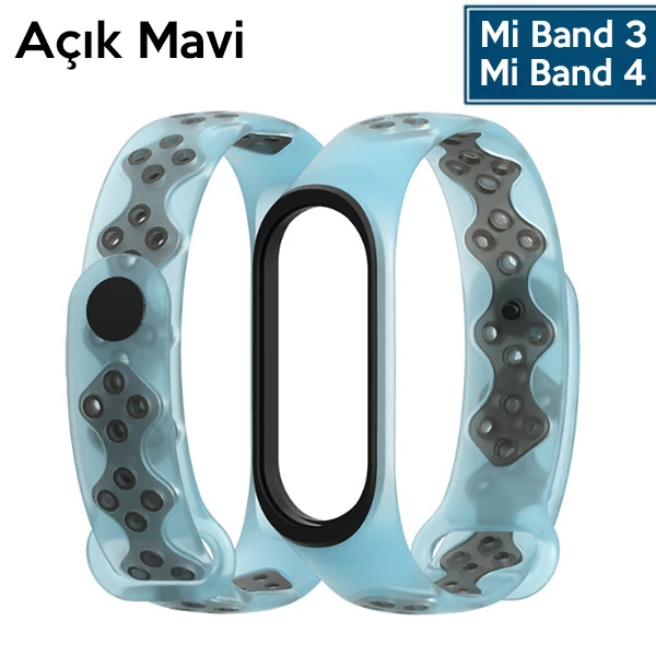 Mijobs Xiaomi Mi Band 4-3 Delikli Bileklik Kayış Kordon