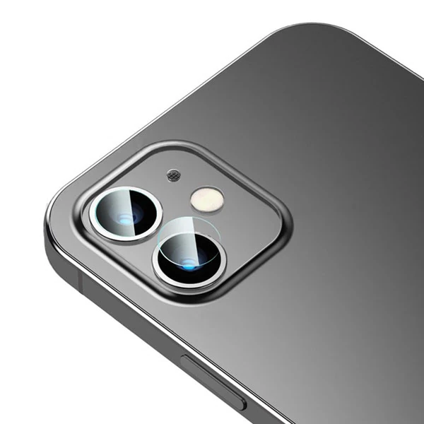 Baseus iPhone 12 6.1 Tempered Kamera Lens Koruma Camı 2Set 12 Mini Uyumlu
