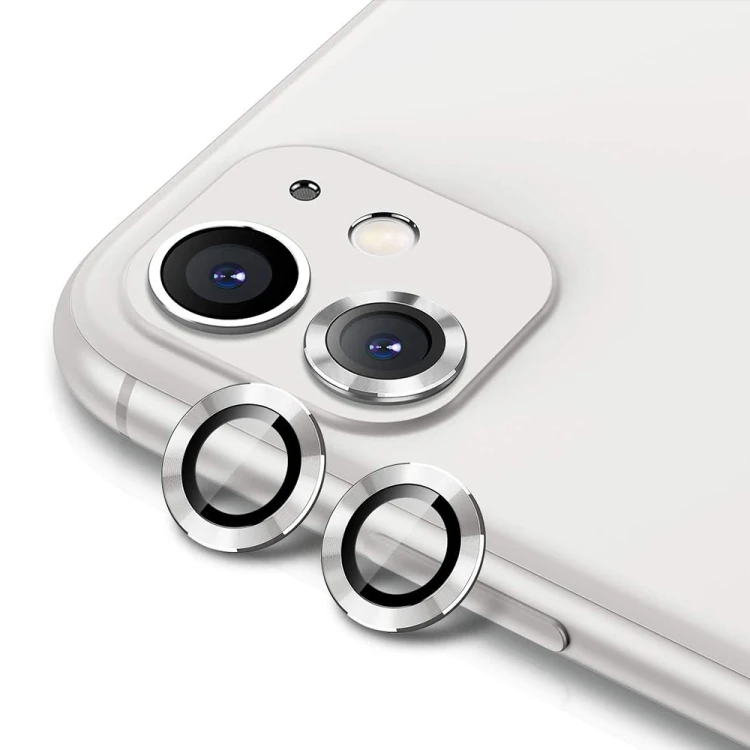 ALLY İPhone 11 6.1 3D Metal Çerçeveli Kamera Lens Koruyucu