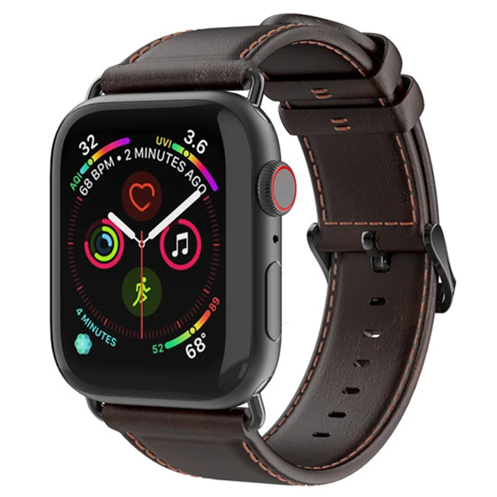 Dux Ducis Apple Watch 42/44/45MM için Business Deri Kayış Kordon