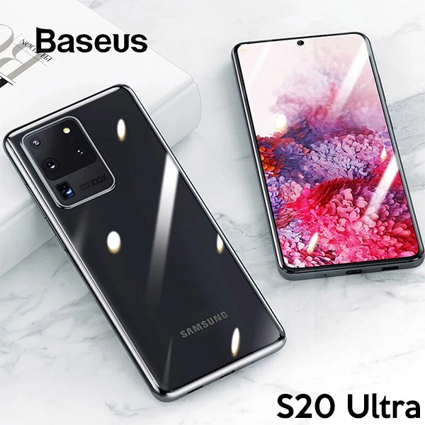 Baseus Simple Case Samsung Galaxy S20Ultra Şeffaf Silikon Kılıf