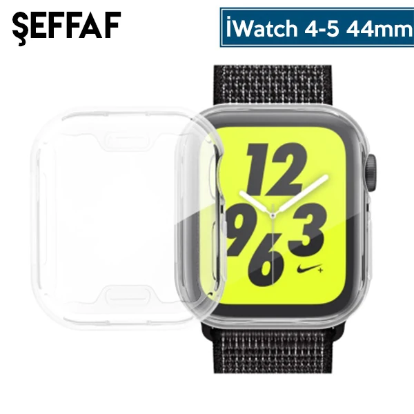 Ally Apple İWatch 44mm 360 Koruma Ultra Slim Silikon Kılıf
