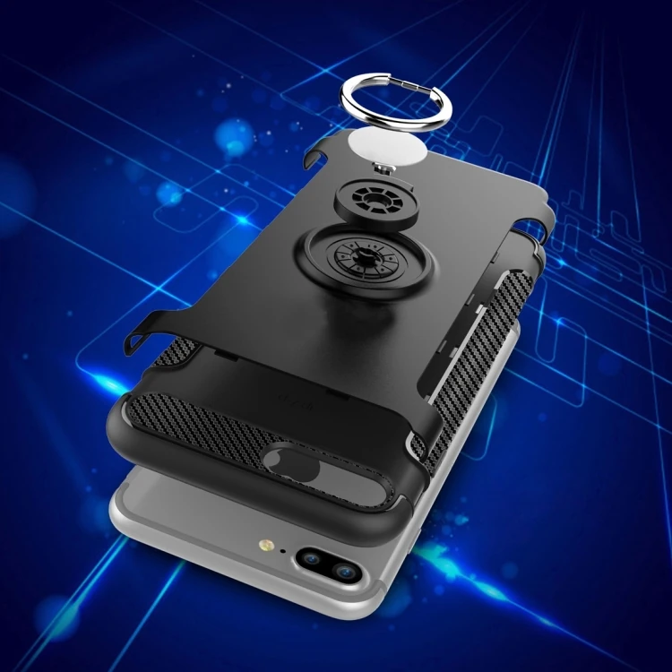 İPhone 7plus İPhone 8plus 360 Doner Yüzüklü Darbe Emici Armor Kılıf
