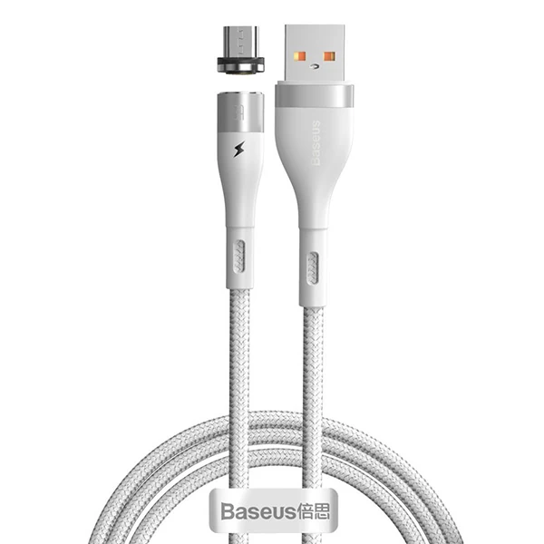 Baseus Zinc Safe Manyetik Usb Kablo Şarj Android Micro 2.1A 1Metre