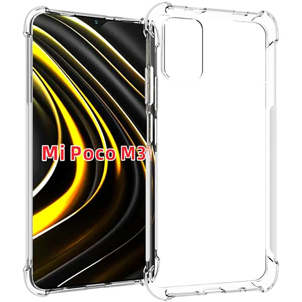 ALLY Poco M3 Anti-Drop Silikon Kılıf Shockproof kılıf