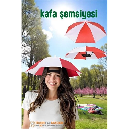 Kafa Şemsiyesi Güneş Koruma Şemsiyesi Relax Eller Serbest 4 Mevsim Kafa Şemsiyesi 721727