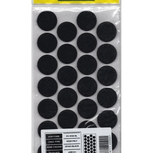 Pacific 6128 BL Yapışkanlı Keçe 28 mm Siyah