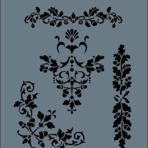 Rich New Seri N-105 Stencil 35x25 cm
