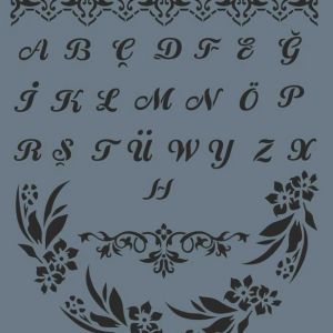 Rich New Seri N-114 Stencil 35x25 cm