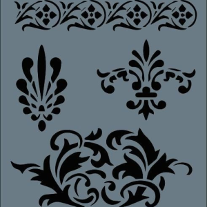 Rich New Seri N-118 Stencil 35x25 cm