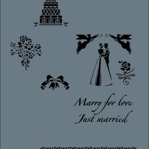 Rich New Seri N-128 Stencil 35x25 cm