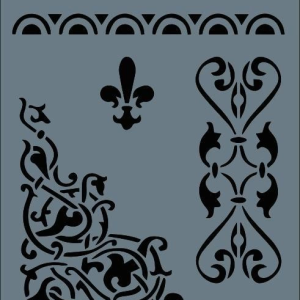 Rich New Seri N-130 Stencil 35x25 cm