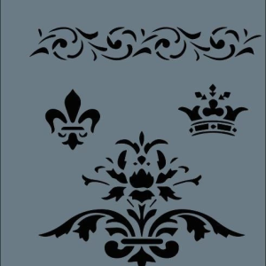 Rich New Seri N-134 Stencil 35x25 cm