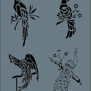 Rich New Seri N-144 Stencil 35x25 cm